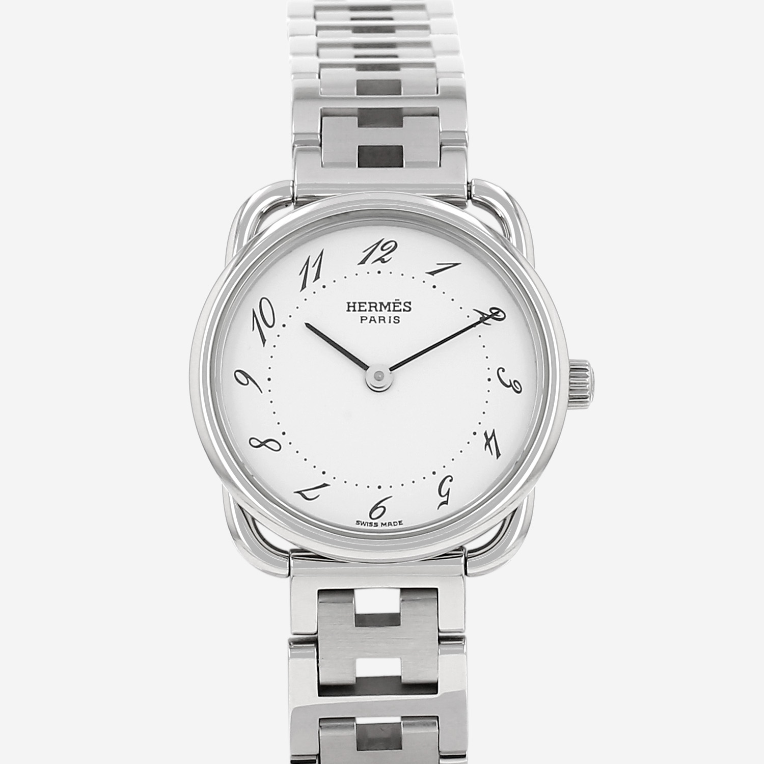 Hermès Arceau watch in steel, Ref: Hermès - AR3.210 Circa 2000