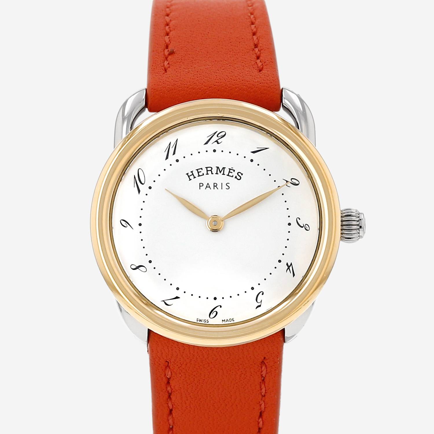 Hermès Arceau watch in gold-plated and steel Ref: Hermès - AR5.220a Circa 2000