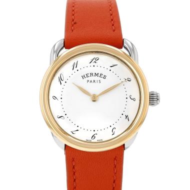 Orologio Hermès Arceau in acciaio placcato oro, rif.: Hermès - AR5.220a, intorno al 2000