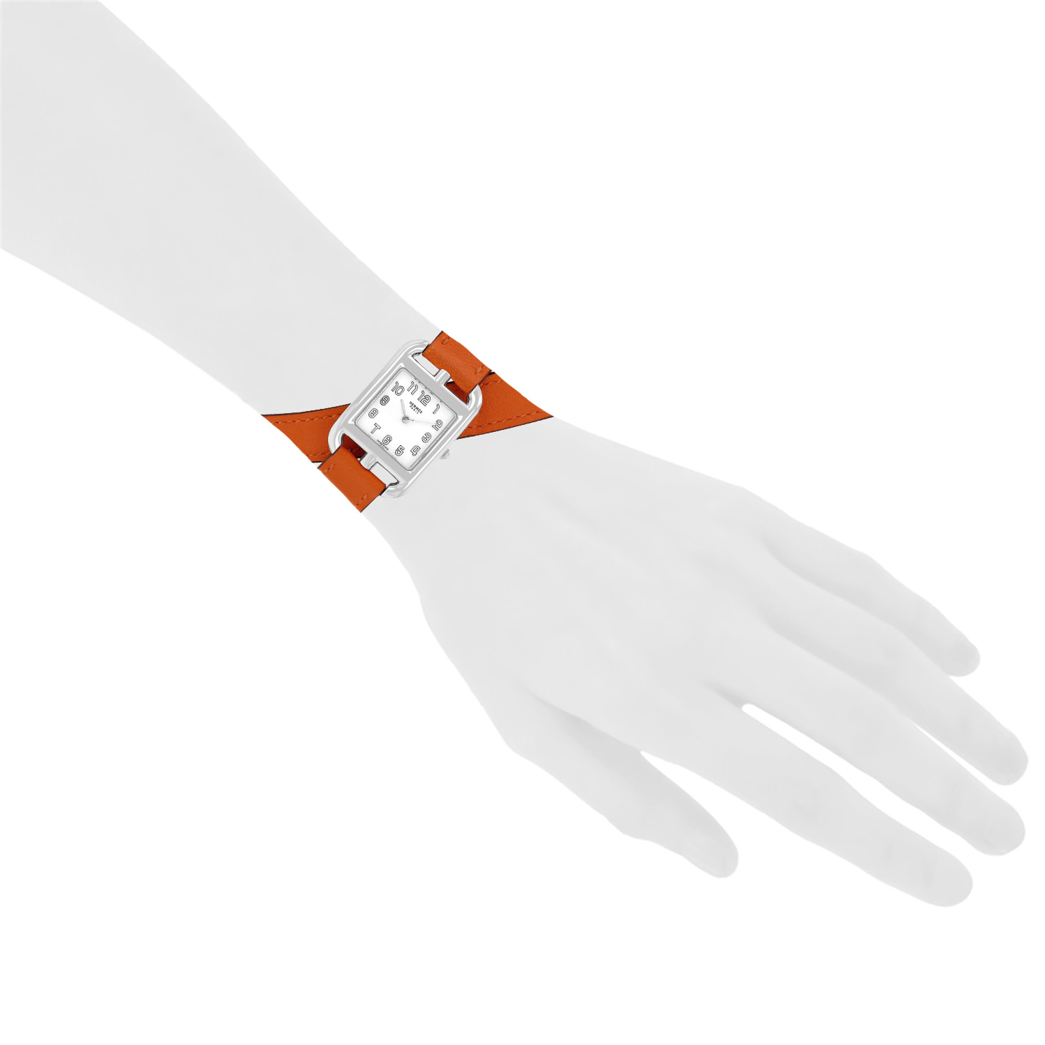 Orologio Hermès Cape Cod, modello piccolo, in acciaio, cod. Hermès - CC1.210a, intorno al 2020 - Detail D1