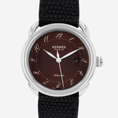 Montre Hermès Arceau en acier Ref: Hermès - AR6.410  Vers 2012