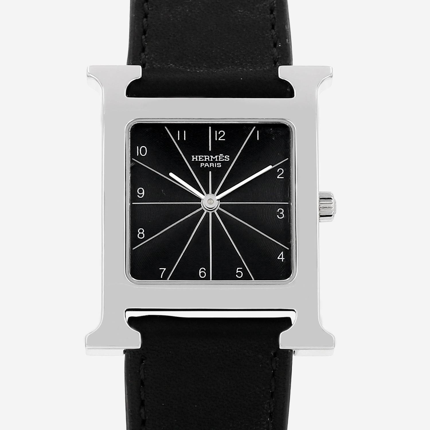 Hermès Heure H watch, medium size, in steel, Ref: Hermes - HH1.510, circa 2010
