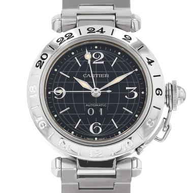 Montre Cartier Pasha en acier Ref: Cartier - 2550  Vers 2010