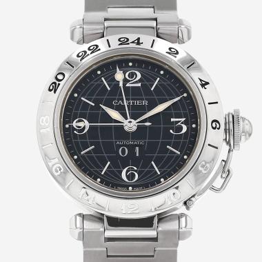 Montre Cartier Pasha en acier Ref: Cartier - 2550  Vers 2010