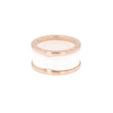 Anillo Bulgari B.Zero1 de oro rosa y cerámica