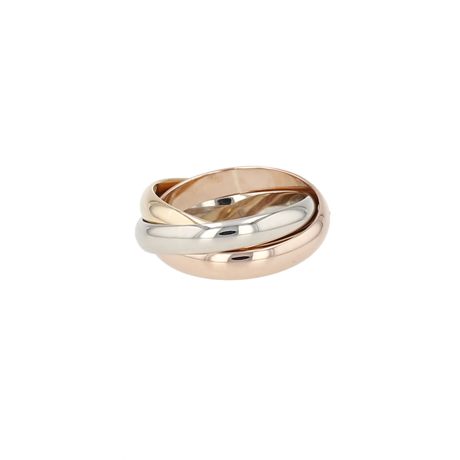 Cartier Paris Trinity ring in three-tone gold - Detail D4