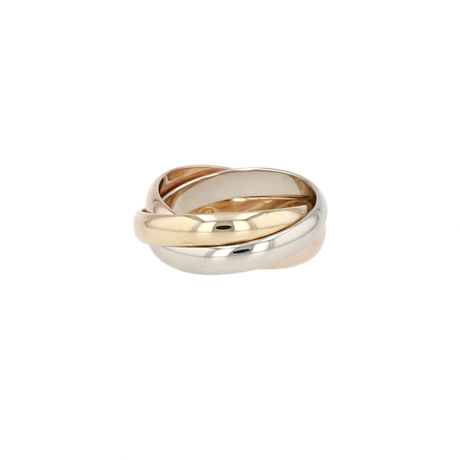 Anillo Cartier Paris Trinity en tres tonos de oro - Detail D5