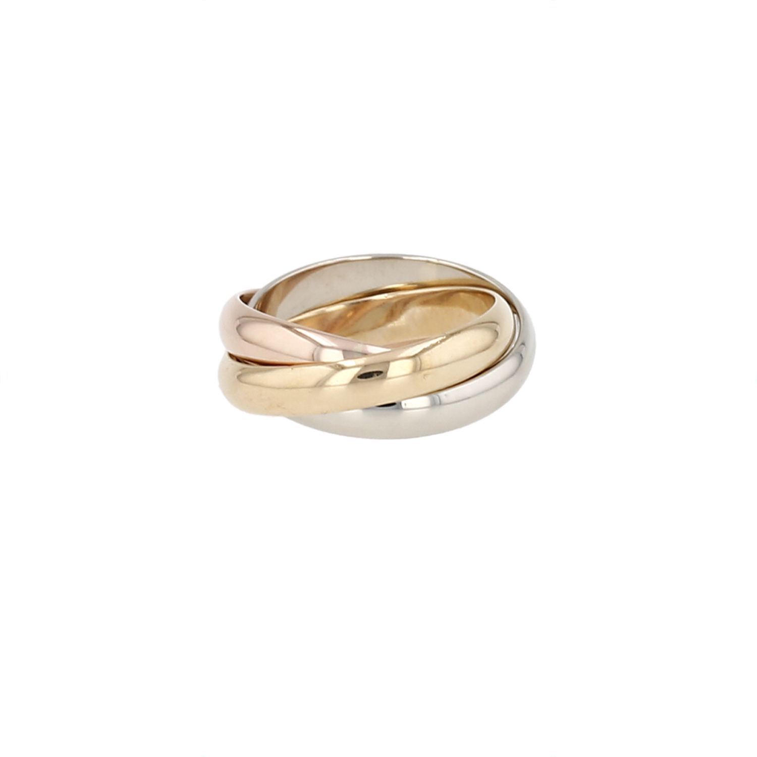 Anello Cartier Paris Trinity in tre tipi di oro - Detail D6