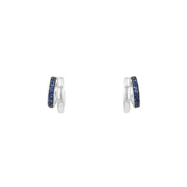 A pair of Pomellato ‘Together’ earrings in white gold and sapphires