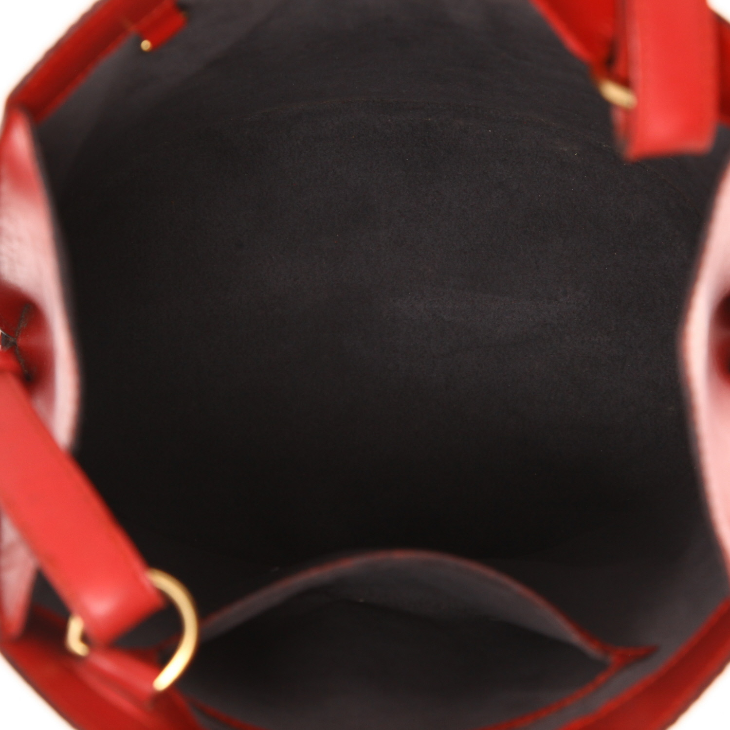 Louis Vuitton Cluny handbag in red Épi leather - Detail D3