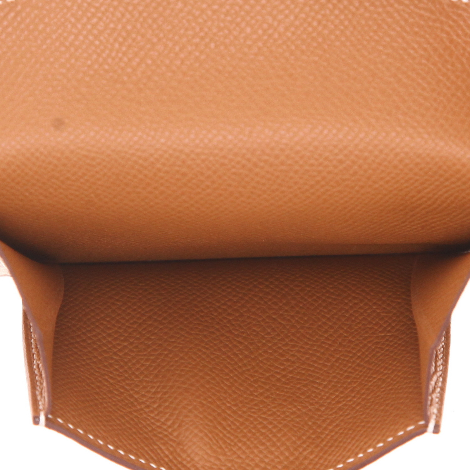 Hermès Pocket Compact wallet in gold Epsom leather - Detail D3