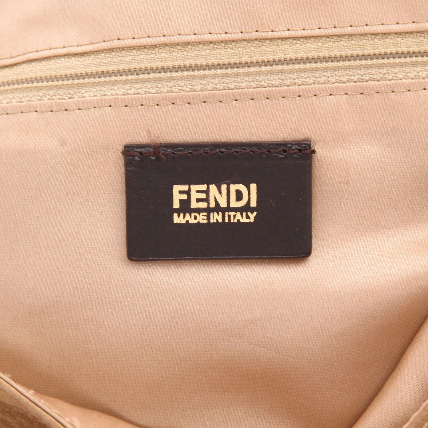 Bolso Fendi «Mamma Baguette» de piel beige - Detail D2
