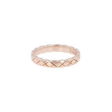 Chanel Coco Crush mini model ring in beige gold