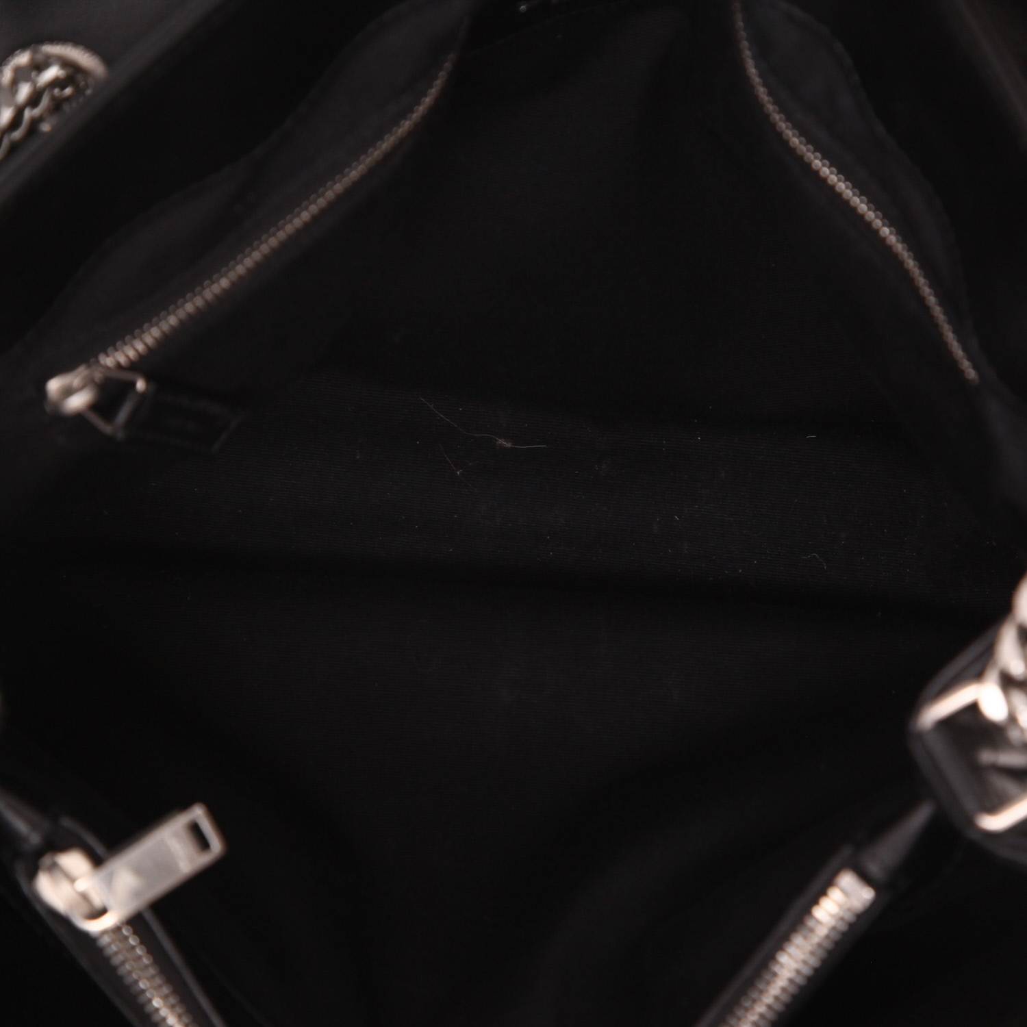 Borsa Saint Laurent Loulou, modello grande, in pelle trapuntata nera - Detail D3