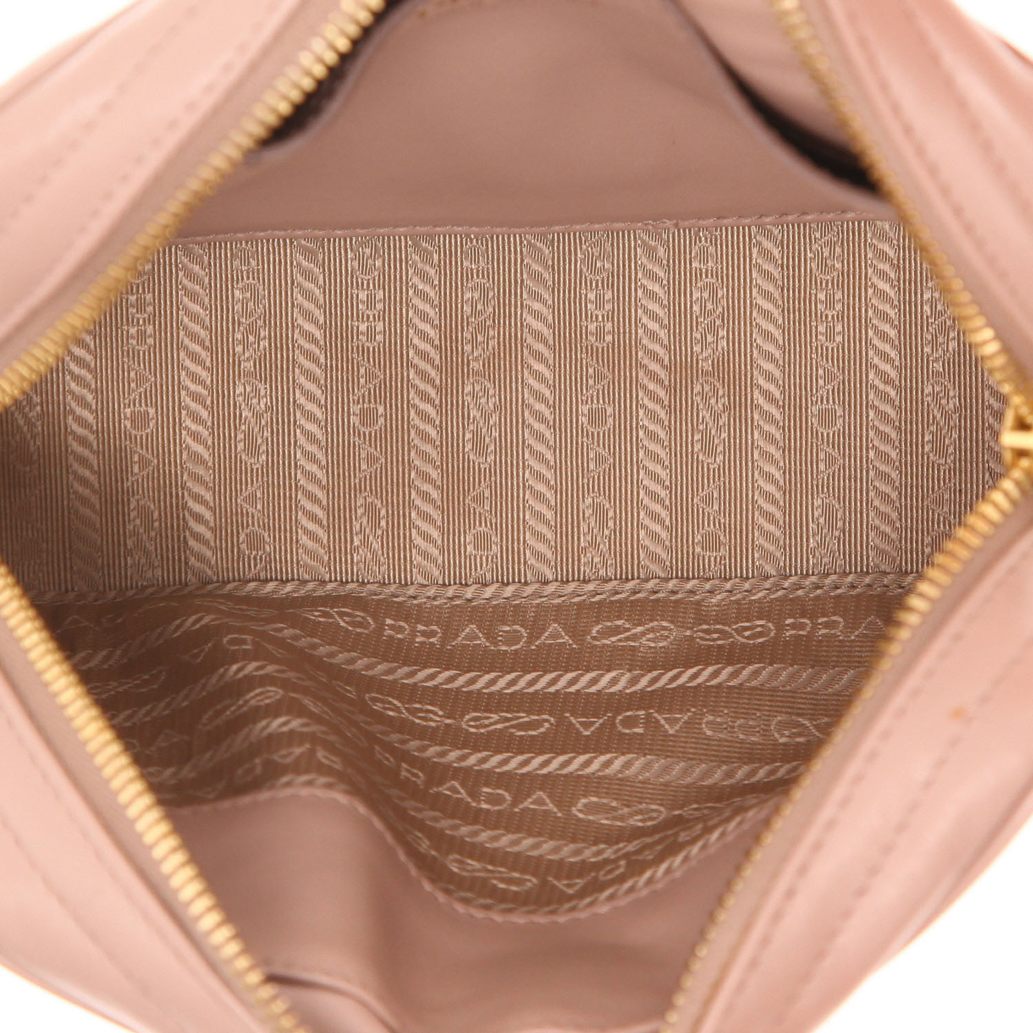 Bolso bandolera de Prada  Diagramma de piel acolchada rosa - Detail D3