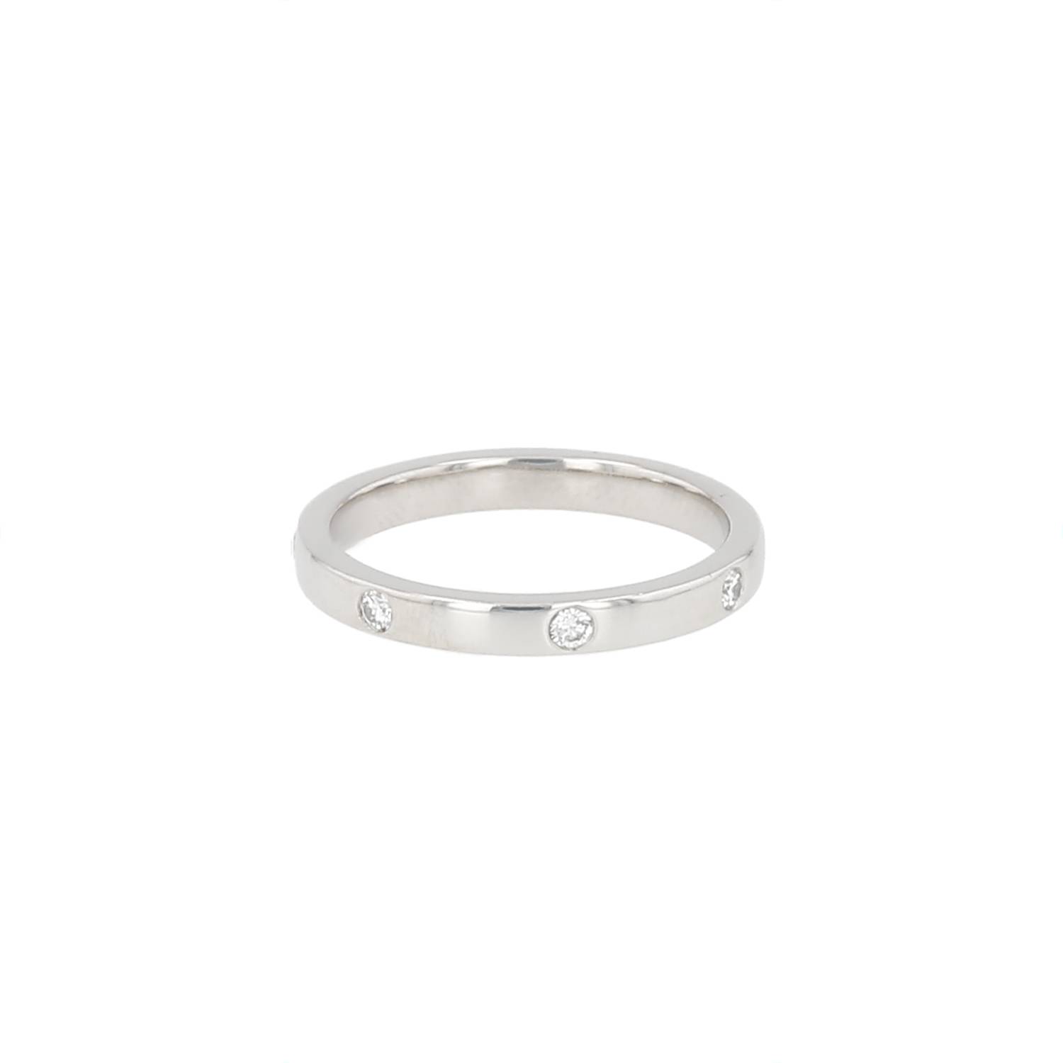 Alliance Chaumet Eternelles classiques en platine et diamants