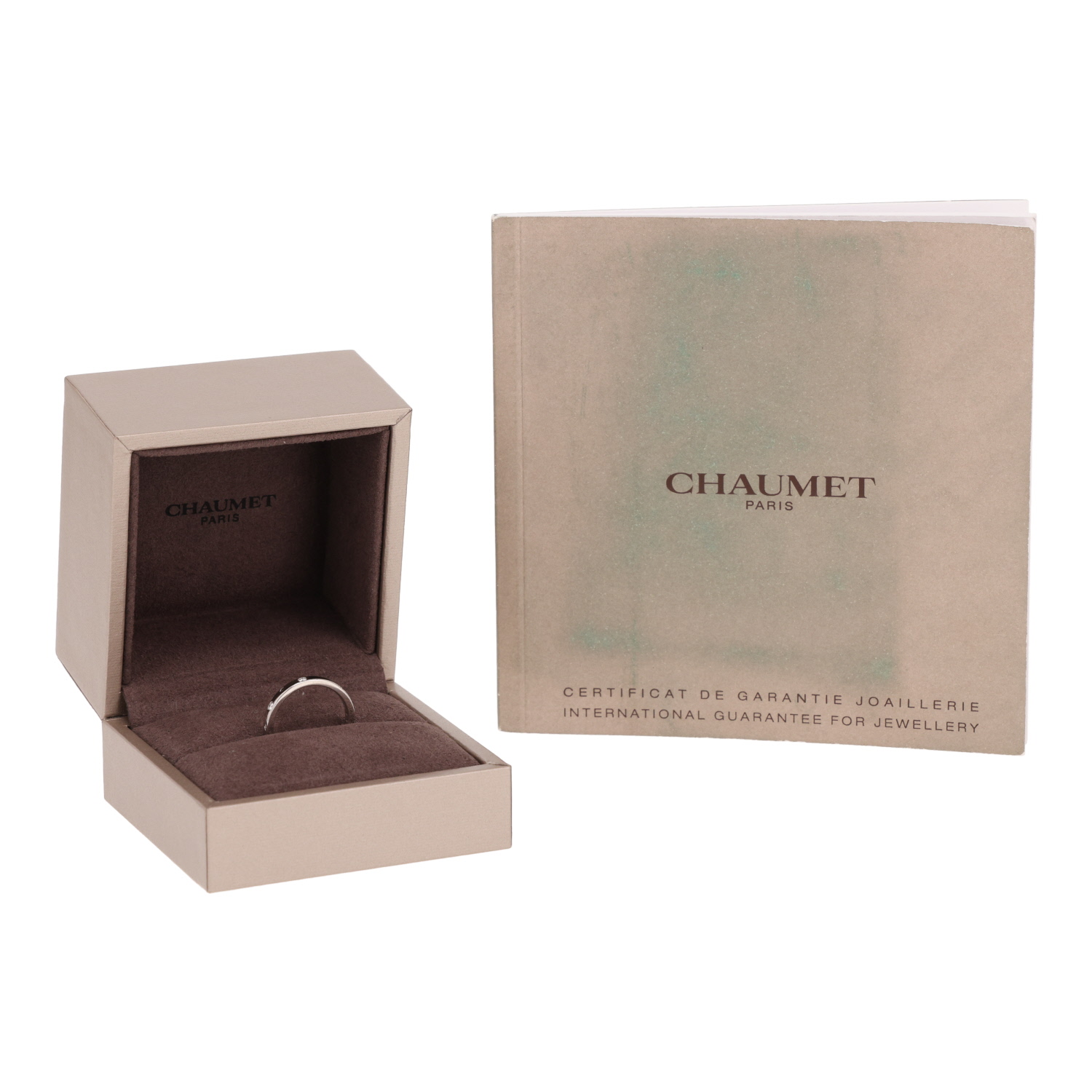 Alianza Chaumet «Eternelles classiques» en platino y diamantes - Detail D2