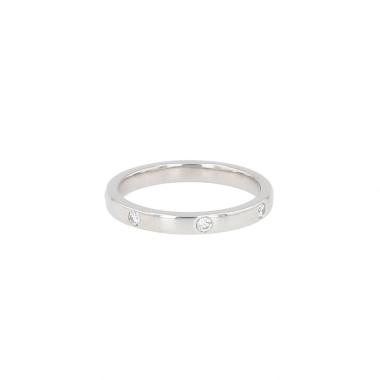 Anello Chaumet Eternelles Classiques in platino e diamanti