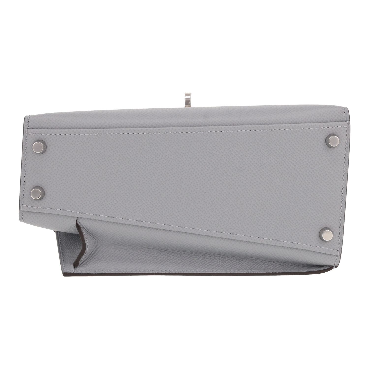Hermès Kelly Désordre handbag in Epsom leather, Pantin Grey - Detail D1