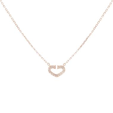 Cartier ‘Coeur et Symbole’ necklace in rose gold and diamonds