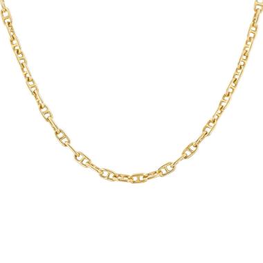 Collier années 1970 Hermès Chaîne d'Ancre en or jaune