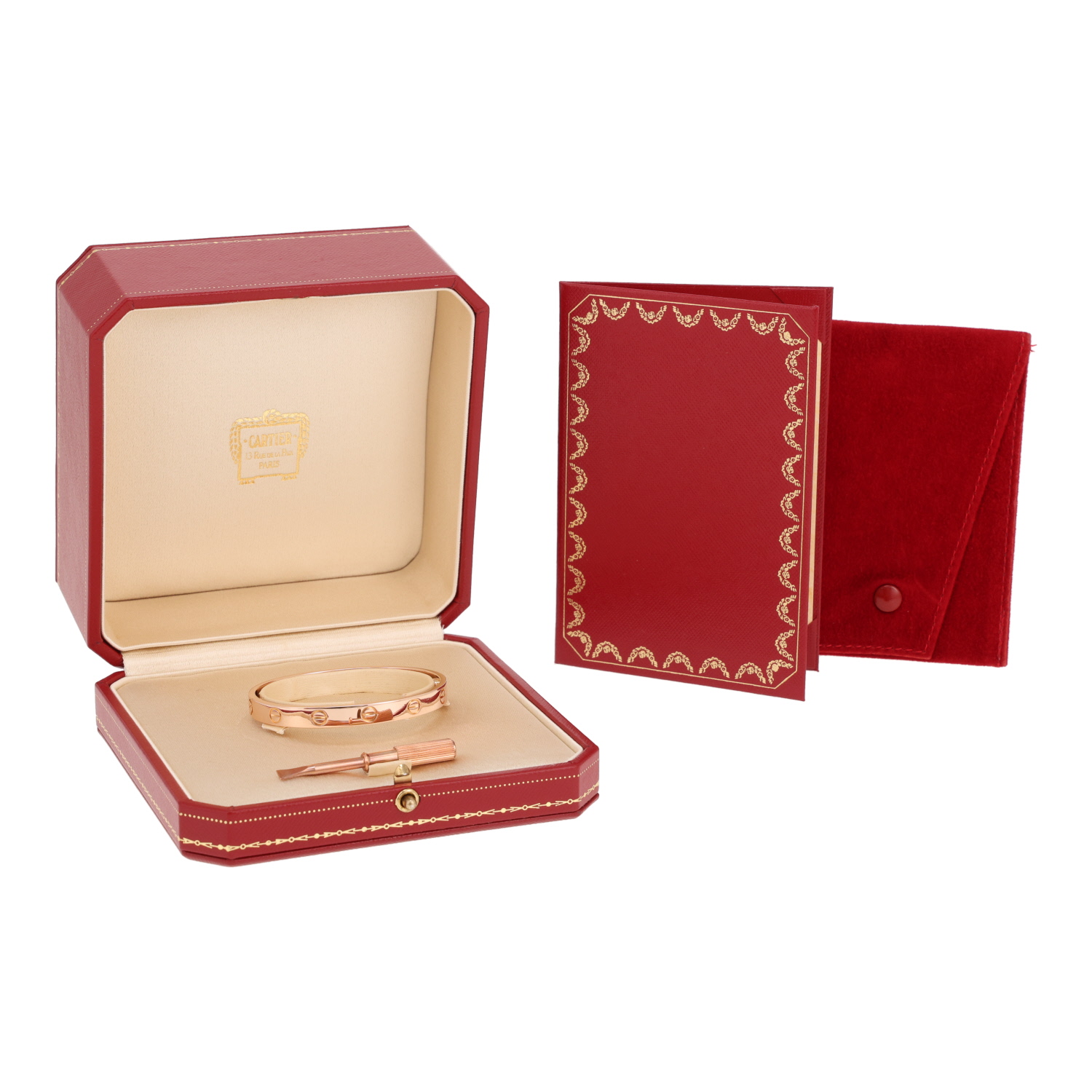 Pulsera Cartier Love de oro rosa - Detail D2