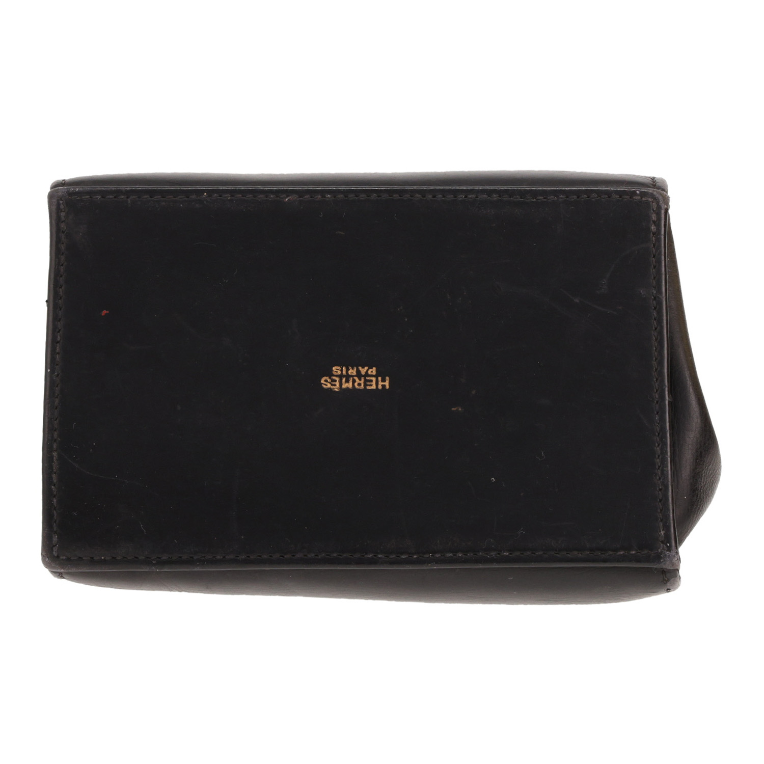 Bolso de mano Hermès «Seau» de piel negra - Detail D1