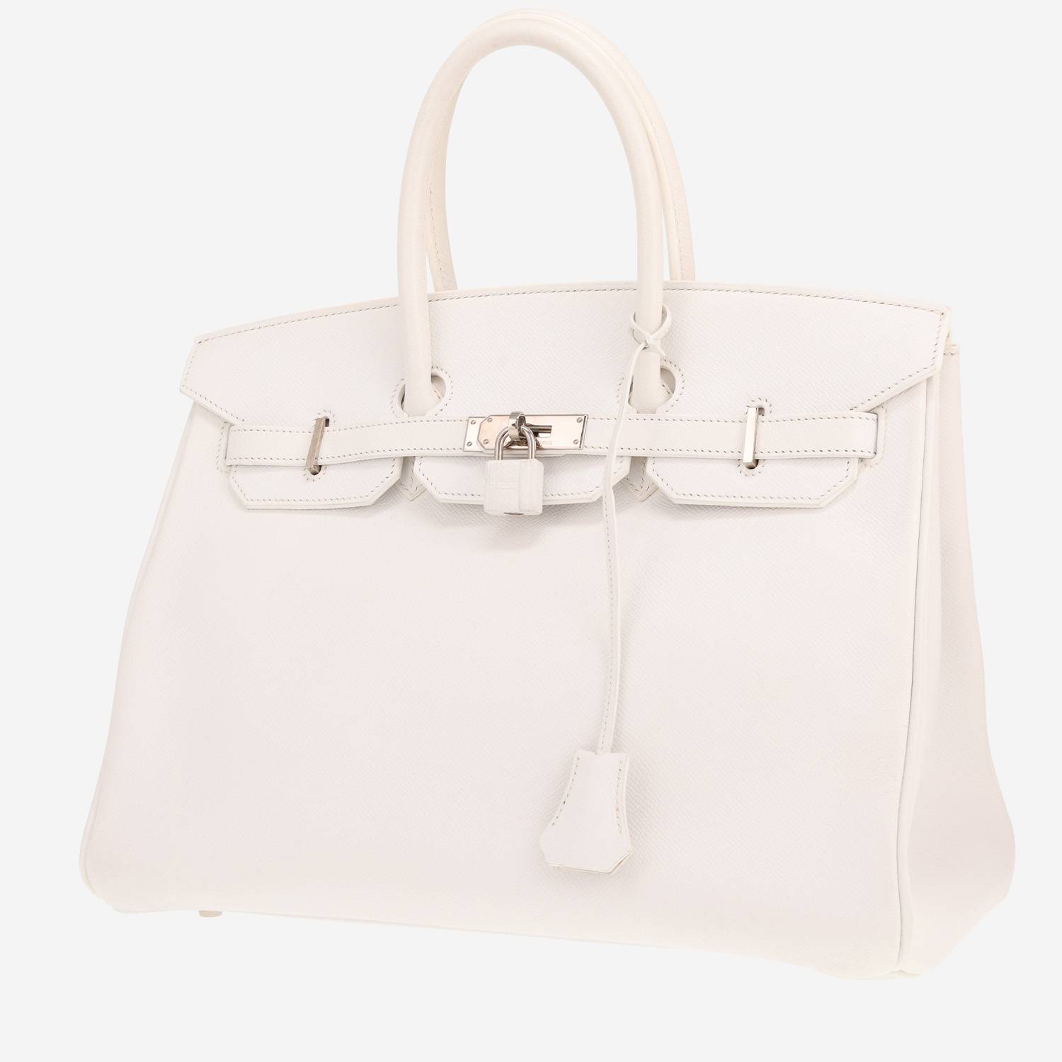 Hermès Birkin 35 cm handbag in white Epsom leather