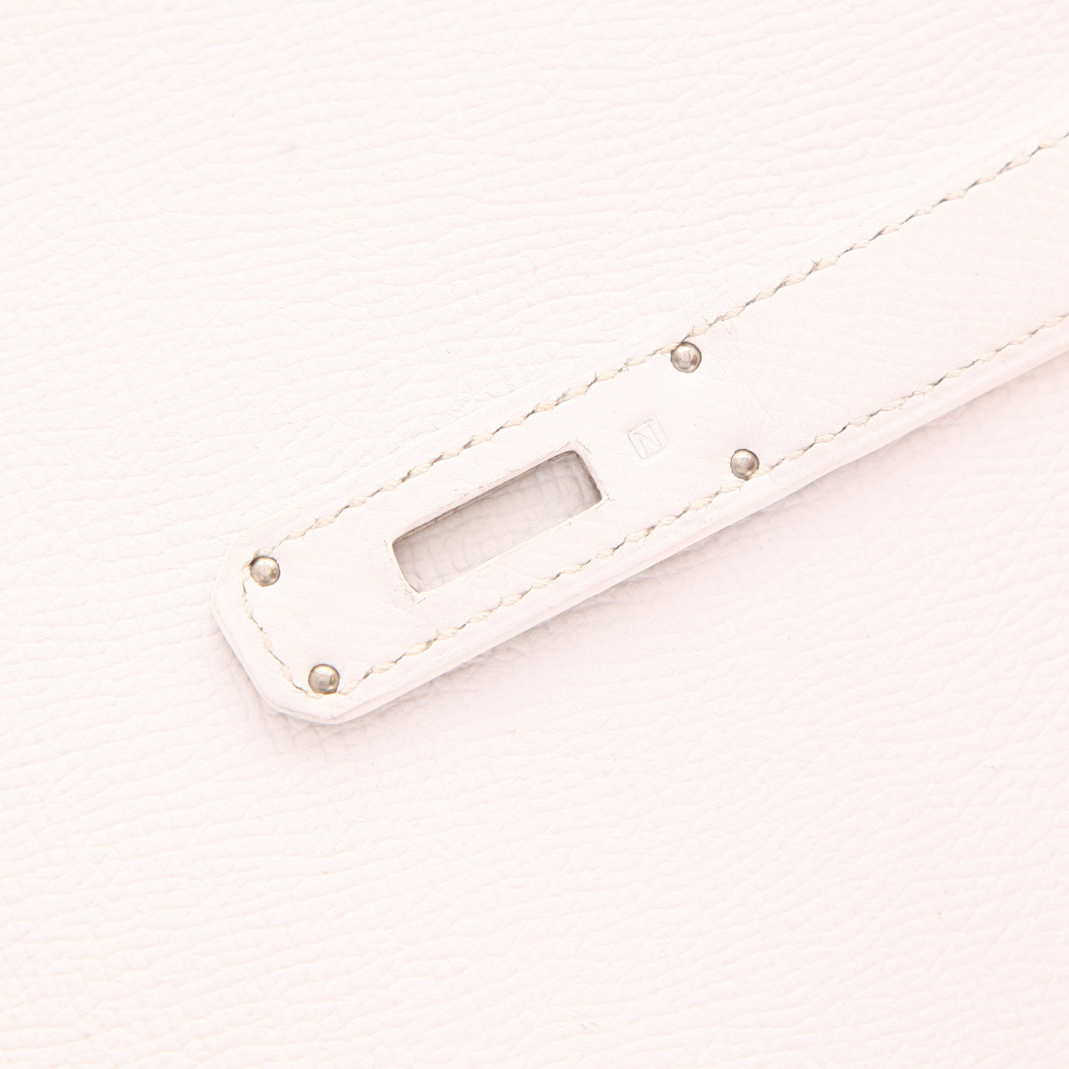Borsa Hermès Birkin da 35 cm in pelle Epsom bianca - Detail D4
