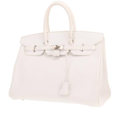Borsa Hermès Birkin da 35 cm in pelle Epsom bianca