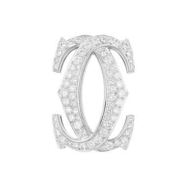 Cartier Pénélope brooch in white gold and diamonds