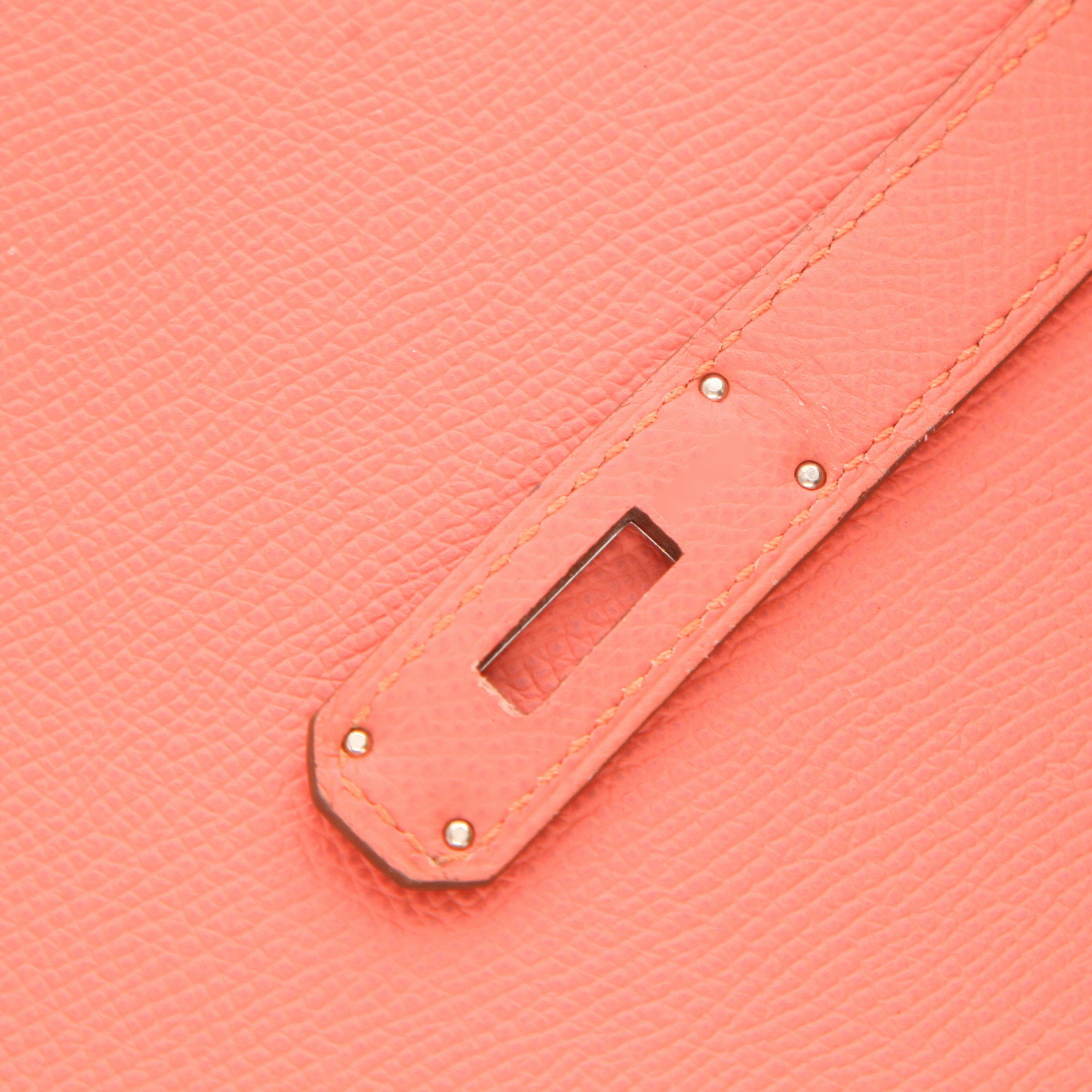 Hermès Birkin 30 cm handbag in Rose Lipstick-coloured Epsom leather - Detail D4
