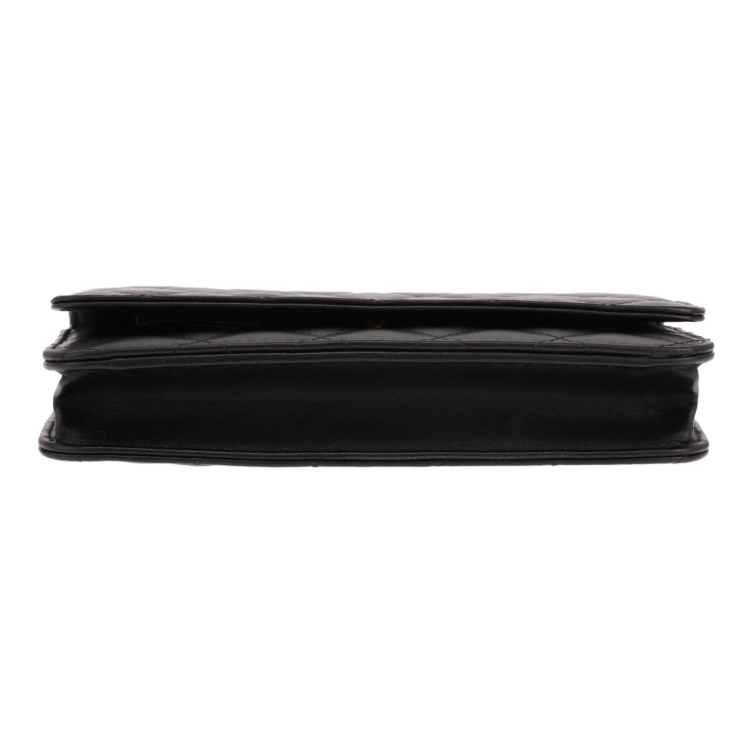 Bolso bandolera Chanel «Wallet on Chain» de piel acolchada Noir - Detail D1