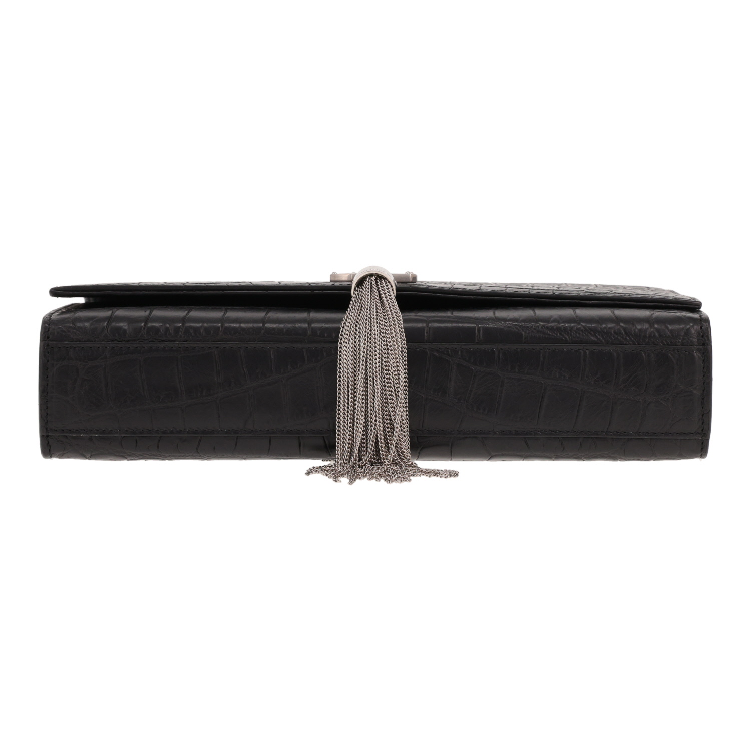 Bolso Saint Laurent «Kate Pompon» de piel negra - Detail D1