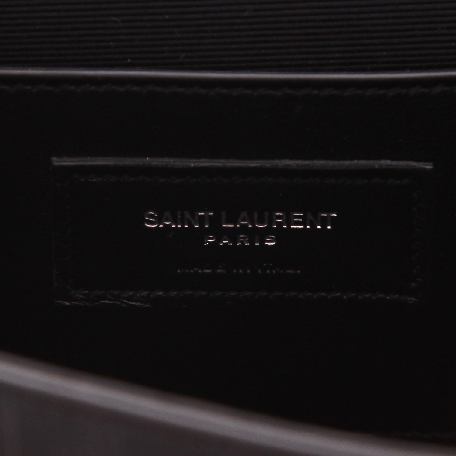 Borsa Saint Laurent Kate Pompon in pelle nera - Detail D2