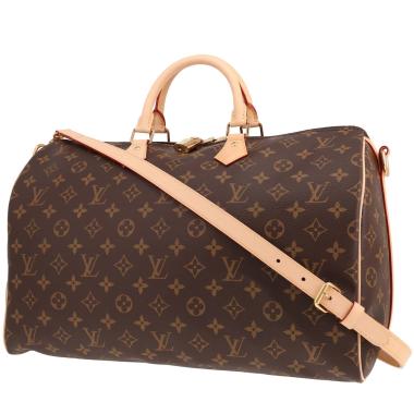 Bolso Louis Vuitton Speedy 40 de lona Monogram marrón y piel natural
