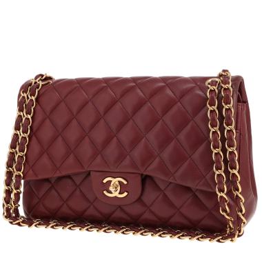 Borsa a tracolla Chanel  Timeless Jumbo in pelle trapuntata Bordeaux