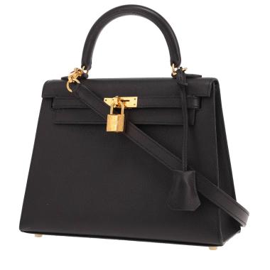 Hermès Hermès Kelly 25 cm handbag in black Epsom leather