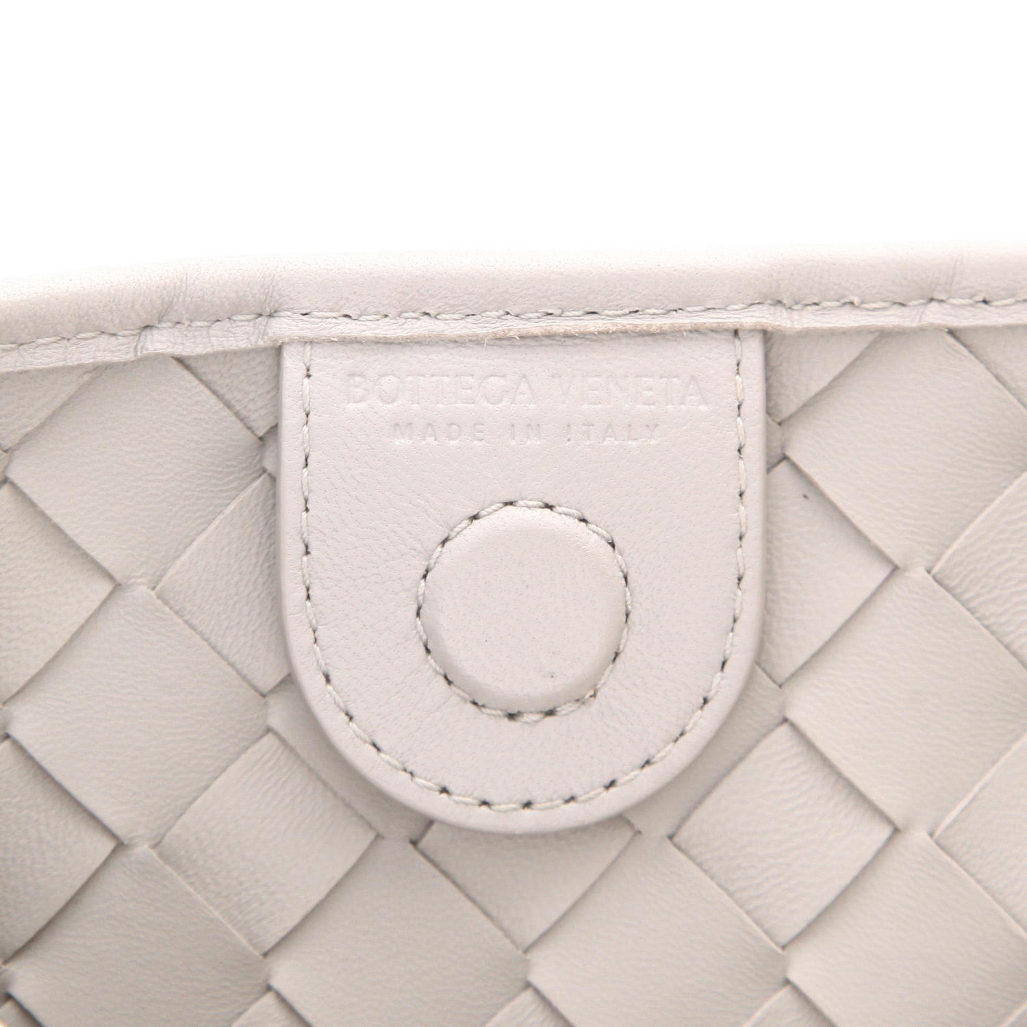 Bottega Veneta Sardine handbag, medium size, in grey intrecciato leather - Detail D2