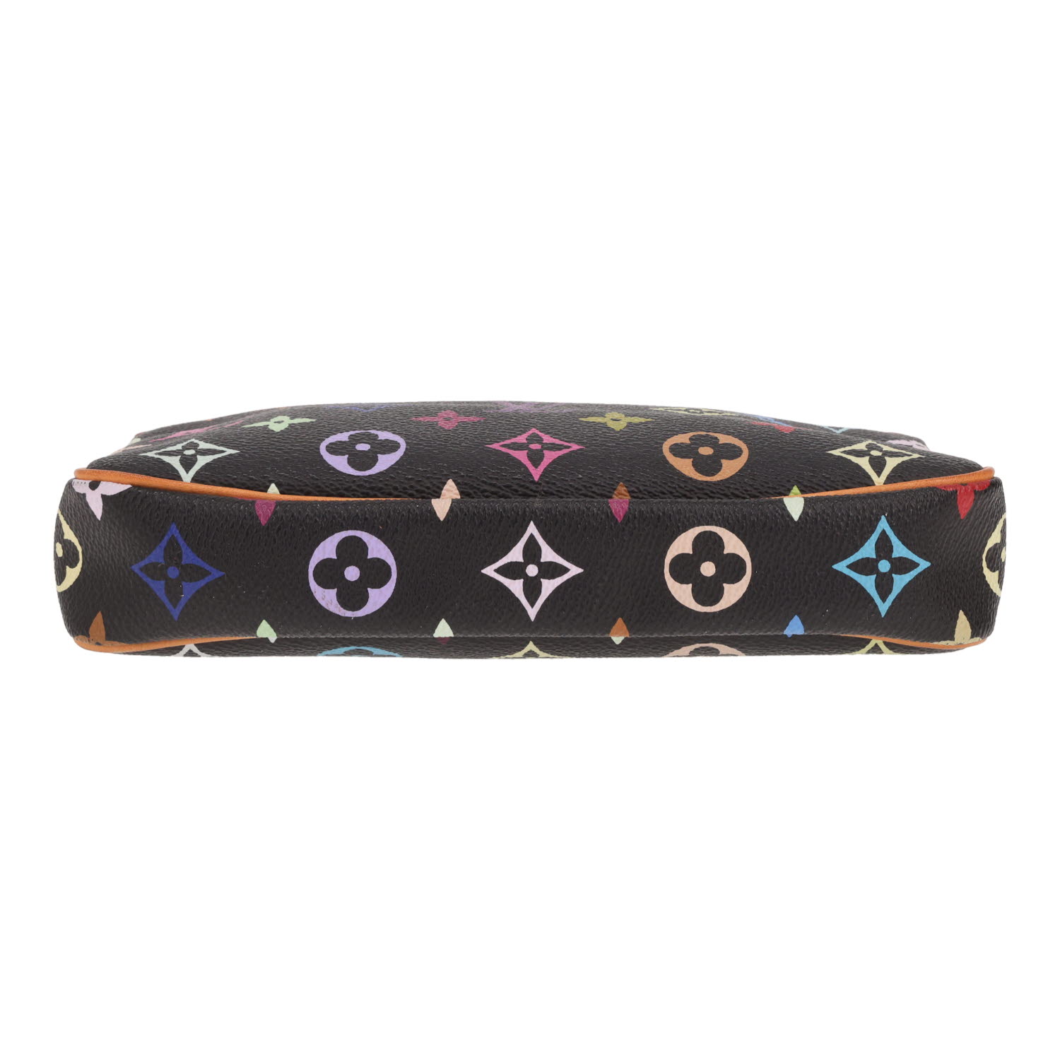 Louis Vuitton x Murakami handbag  Accessory pouch in multicoloured Monogram canvas and natural leather - Detail D1