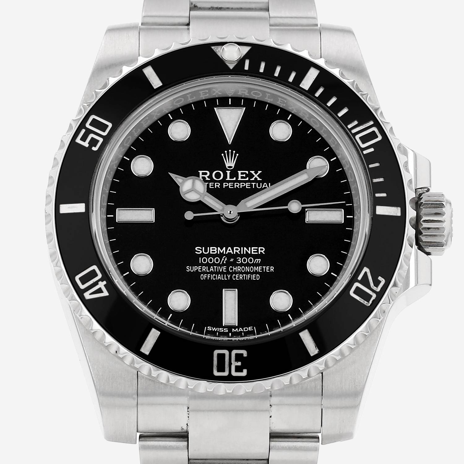 Rolex Submariner steel watch, Ref: Rolex - 114060 Circa 2018