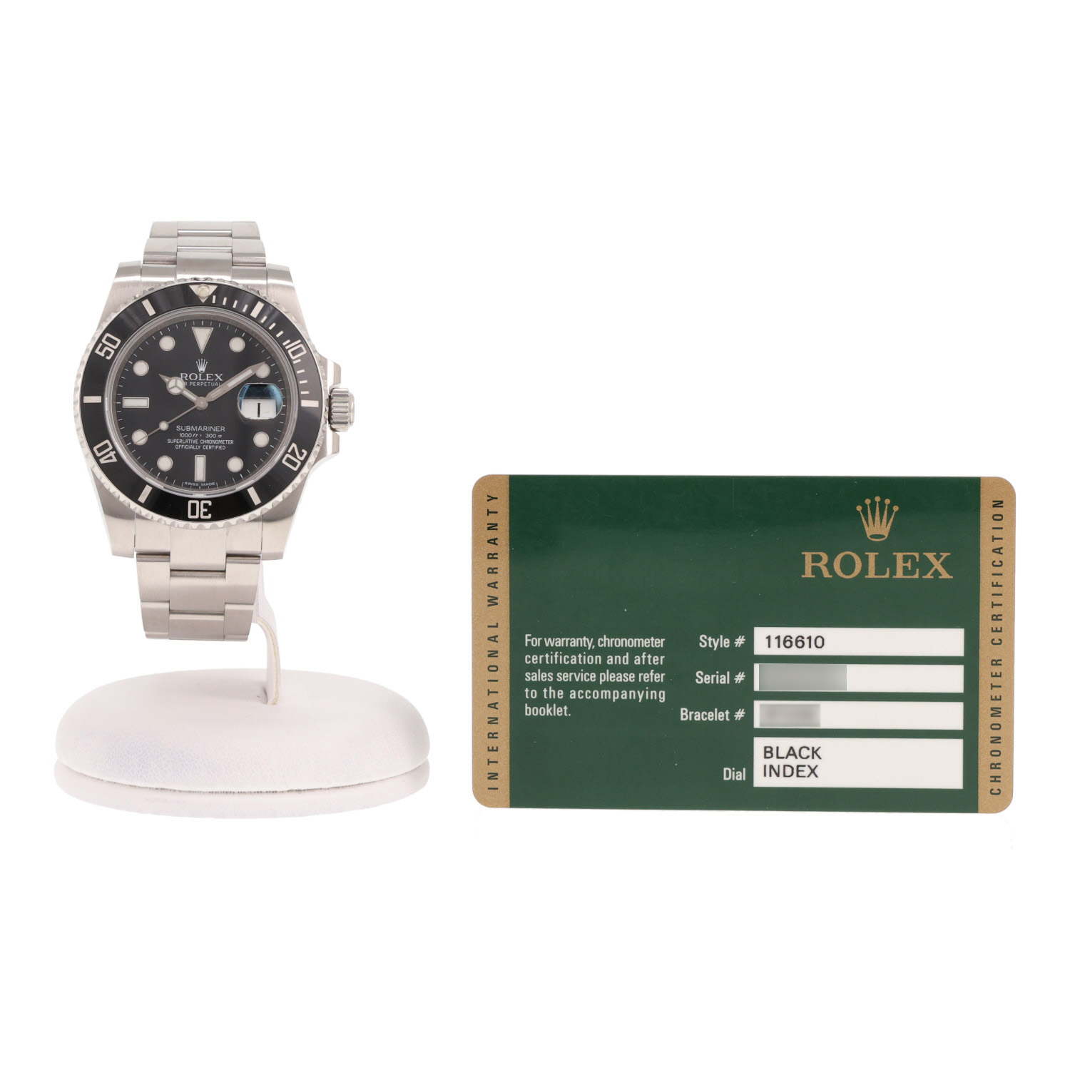 Rolex Submariner Date watch in steel, Ref: Rolex - 16610, circa 2010
