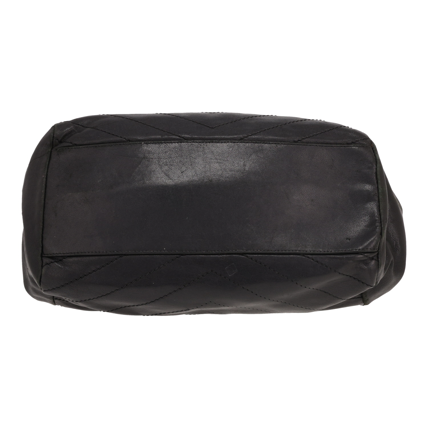 Saint Laurent Nolita handbag in Noir herringbone-quilted leather - Detail D1