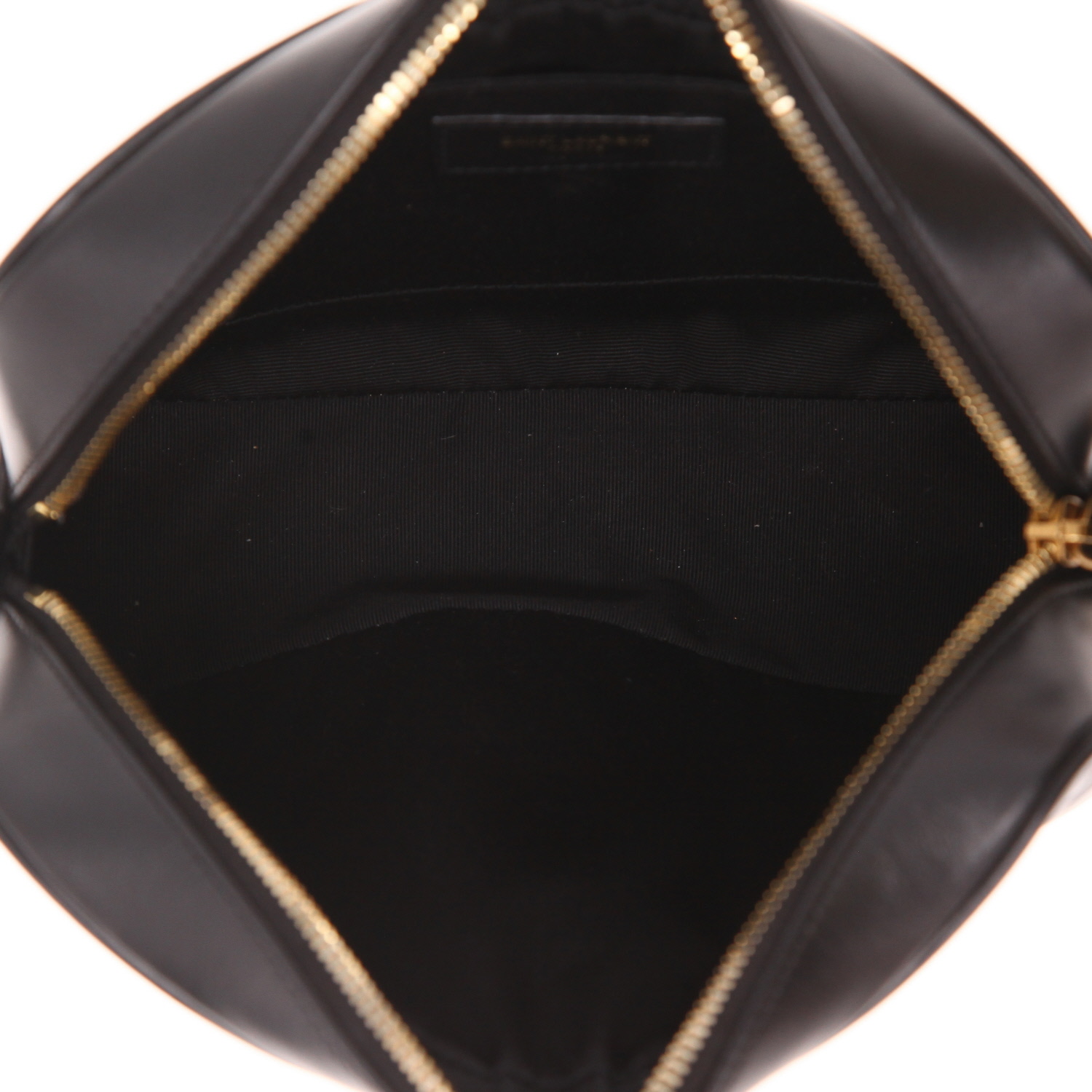 Borsa a tracolla Saint Laurent  Lou Sac Caméra in pelle trapuntata a spina di pesce Noir - Detail D3
