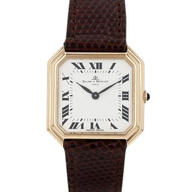 Reloj Baume Mercier con correa de oro amarillo. Ref.: Baume Mercier - 38260. Hacia 1980