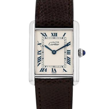 Montre Cartier Tank Must en argent Vers 1990
