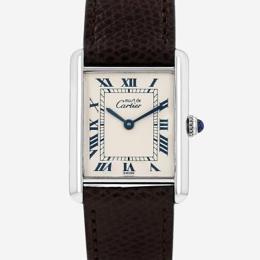 Montre Cartier Tank Must en argent Vers 1990