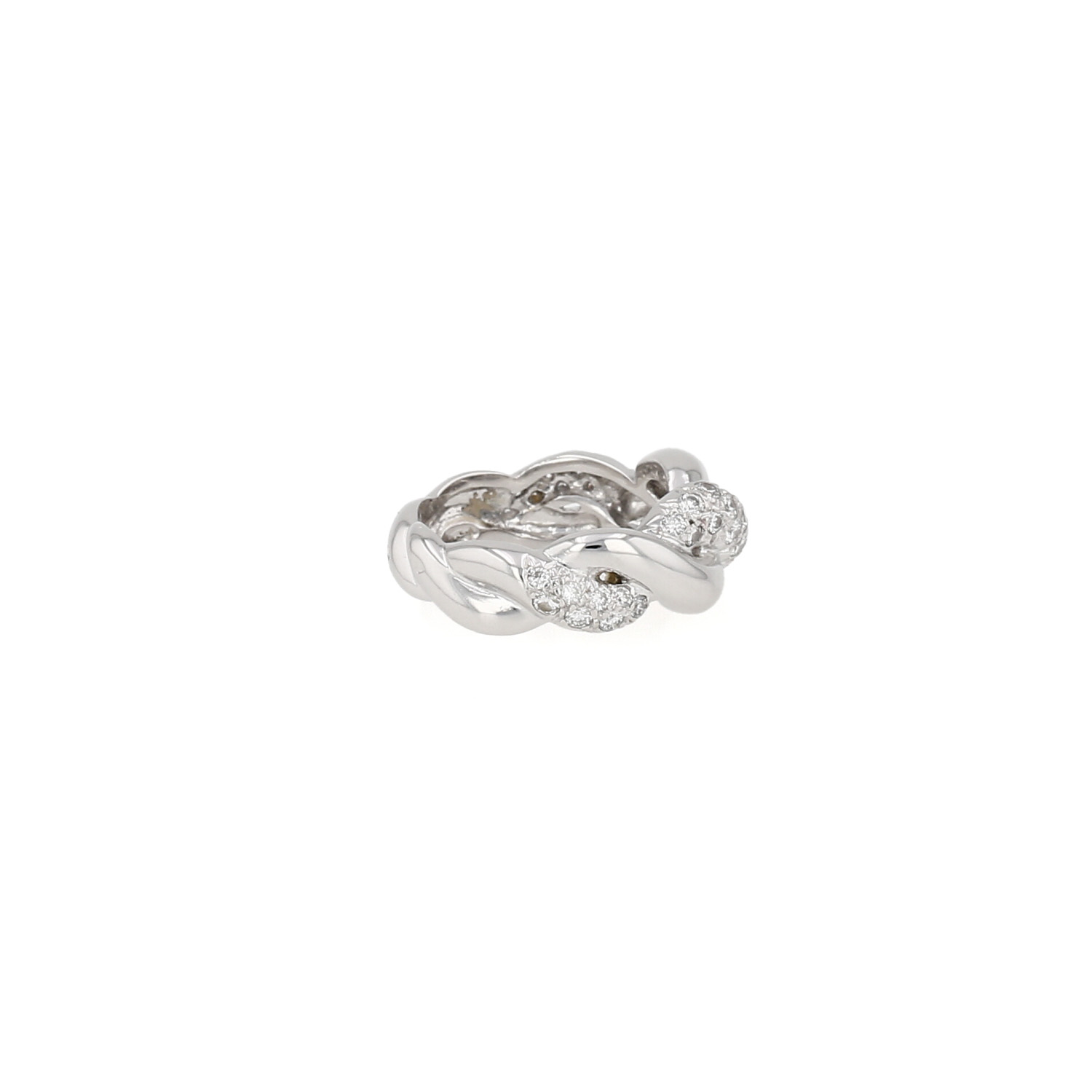 Anello Boucheron in oro bianco e diamanti - Detail D3