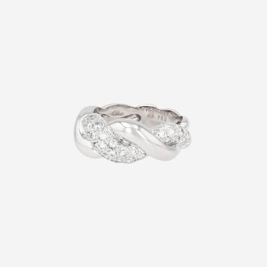 Bague Boucheron  en or blanc et diamants