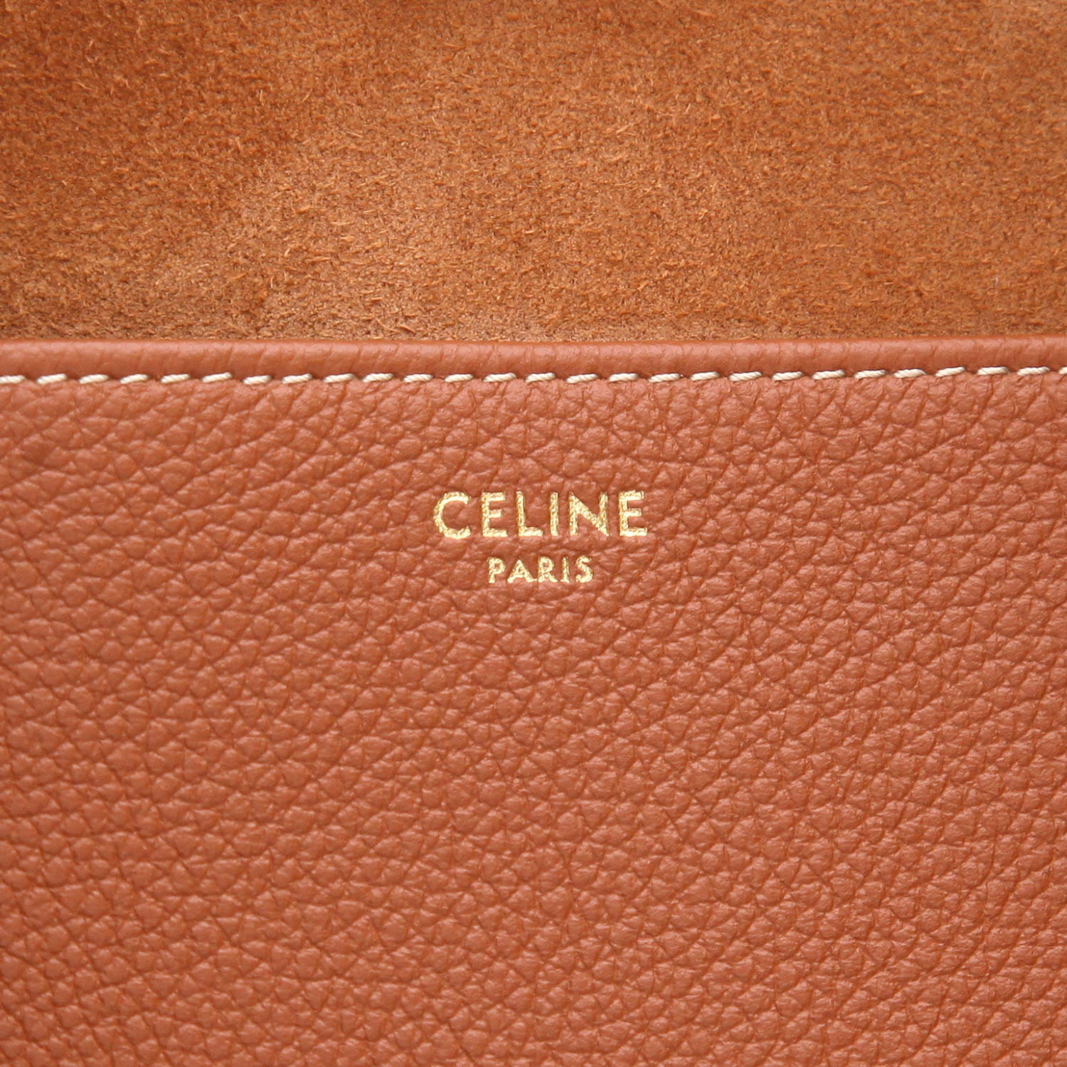Bolso de mano Celine «Anaïs» de piel marrón - Detail D2